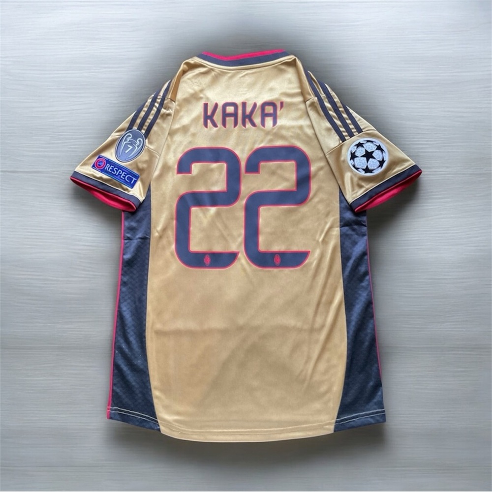Retro 2013/14 AC Milan Third Jersey Gold KAKA’ #22 - NEW WITH TAGS 💯🔥⚽️